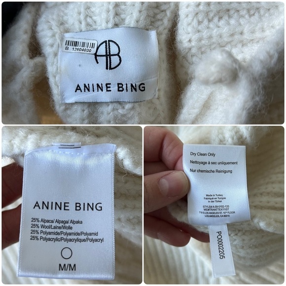 Anine Bing Sydney Sweater cream medium - Picture 16 of 16